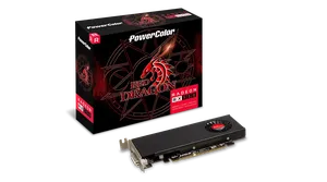 PowerColor Red Dragon Radeon RX 550 2GB GDDR5 Perfil bajo
